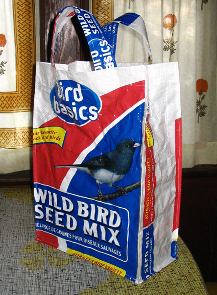 bird seed grocery bag!