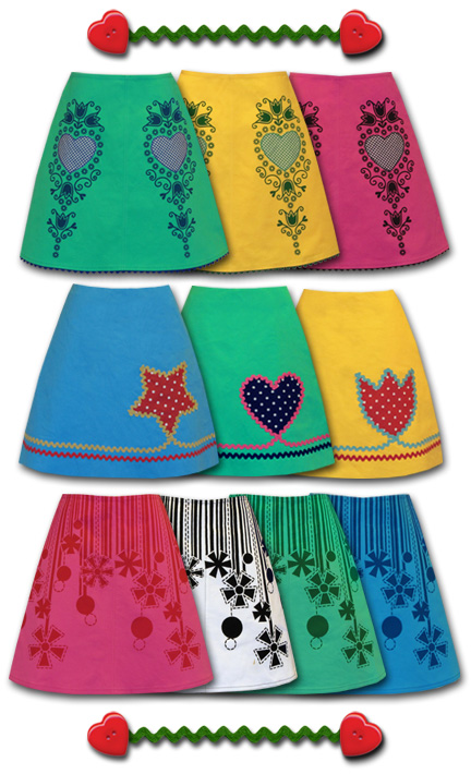 bright & cheerful skirts for summer!