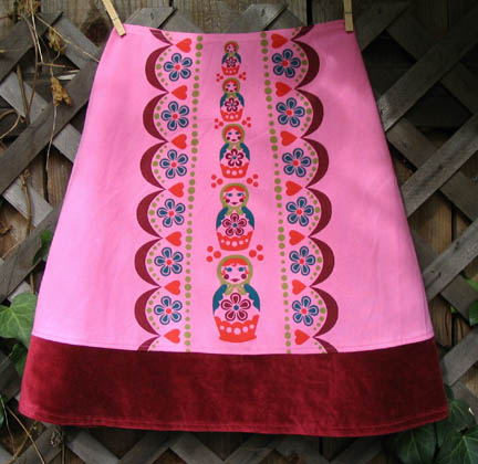 pink matryoshka skirt