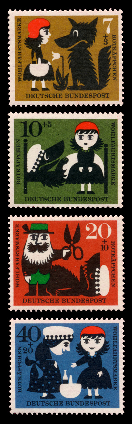 red riding hood stamp germany