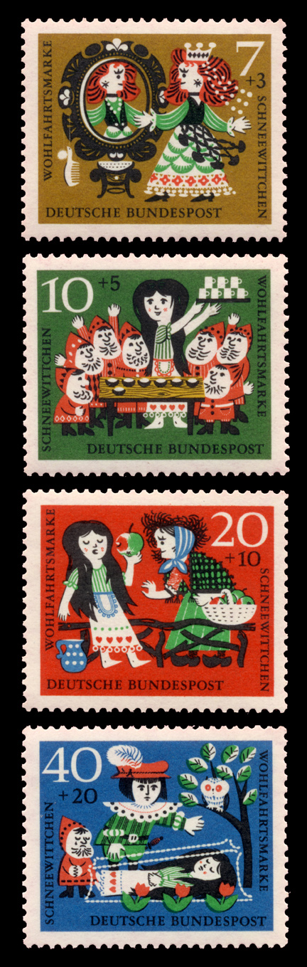 snow white stamp germany