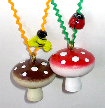 mushroom necklace